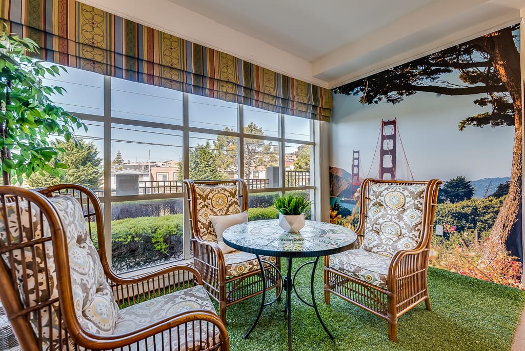 memory care sitting area
