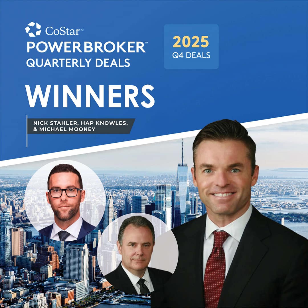 Headshots of Nick Stahler, Hap Knowles, and Michael Mooney as Q4 Deal Winners