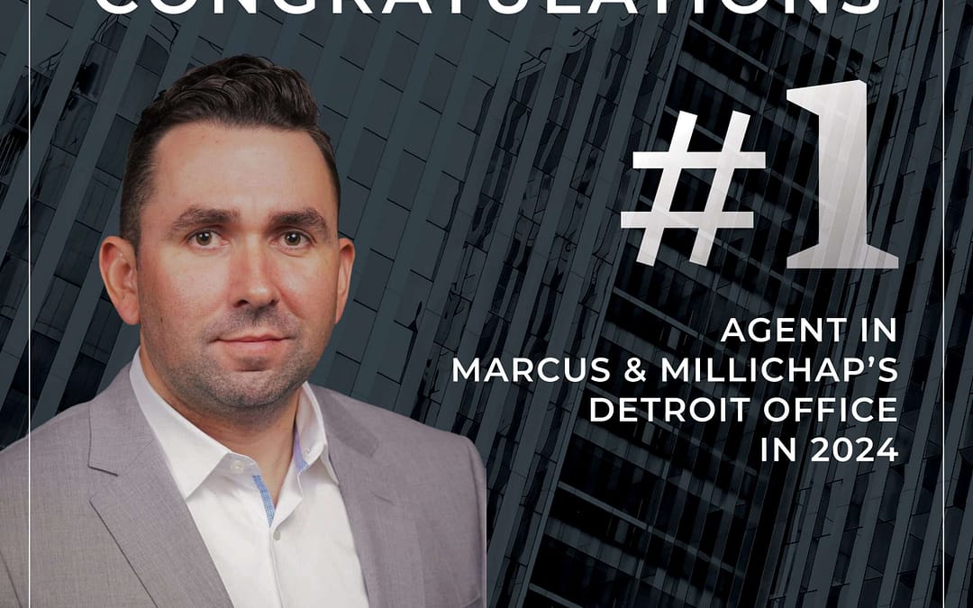 Justin Knapp Recognized as the #1 Agent in the Marcus & Millichap Detroit Office