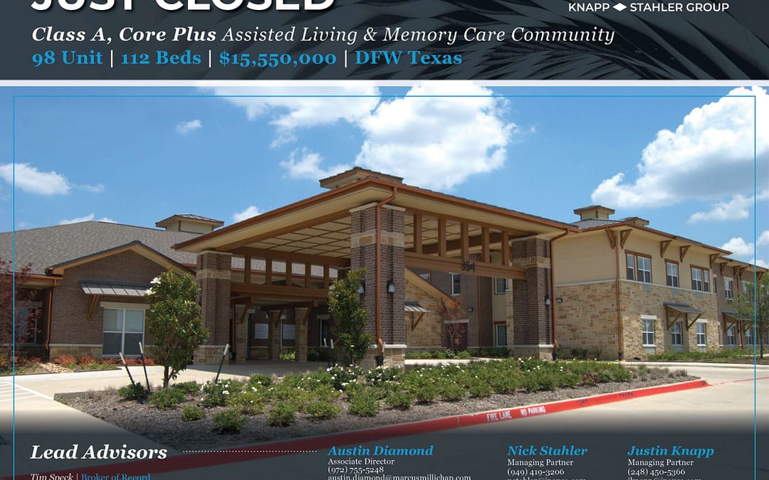 Assisted Living Community Front Entrance on Sunny Day